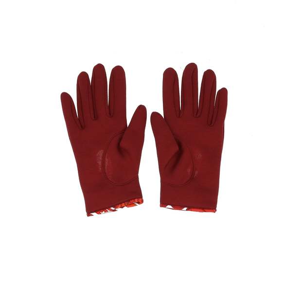 HERMES Gloves in Red Silk - Picture 2 of 6